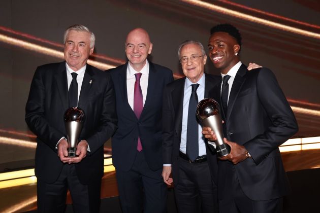 El Real Madrid brilla en los premios The Best: Ancelotti y Vinicius Junior destacados en la gala