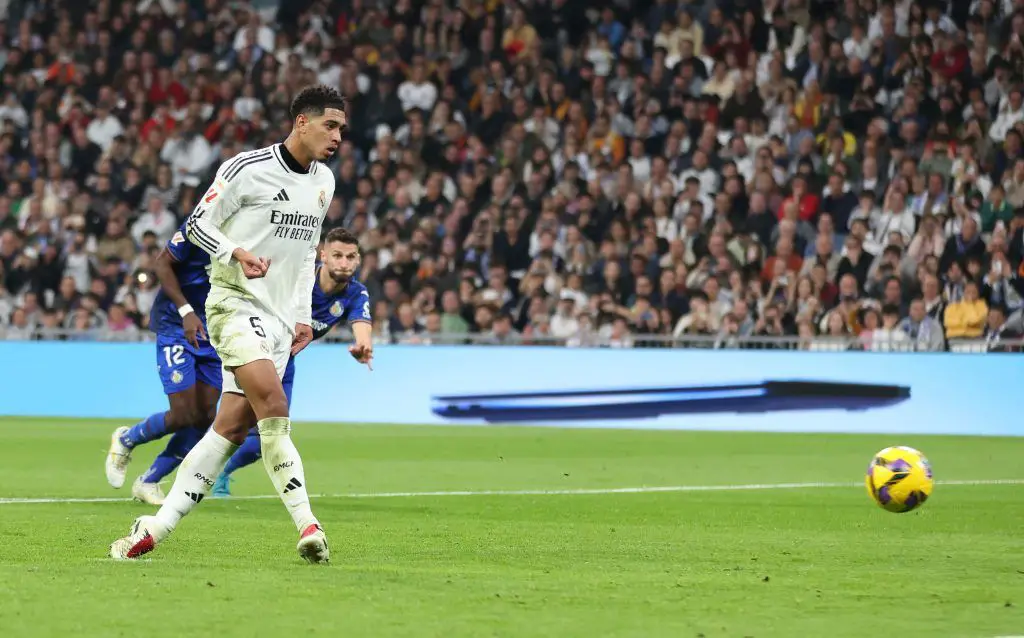 Jude Bellingham reacciona al penalti del Real Madrid y envía un mensaje al portero del Getafe