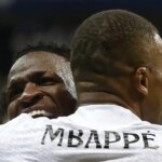 Vinícius Jr. destaca frente a Kylian Mbappé en el duelo Real Madrid-Sevilla