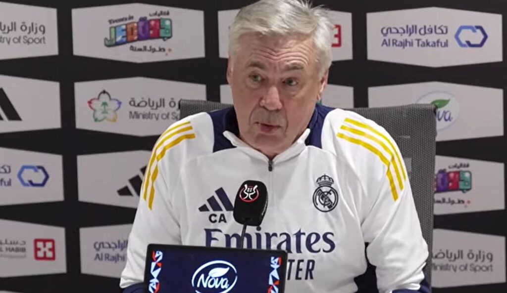 Ancelotti resalta los beneficios de la Supercopa de Arabia Saudí para el fútbol español