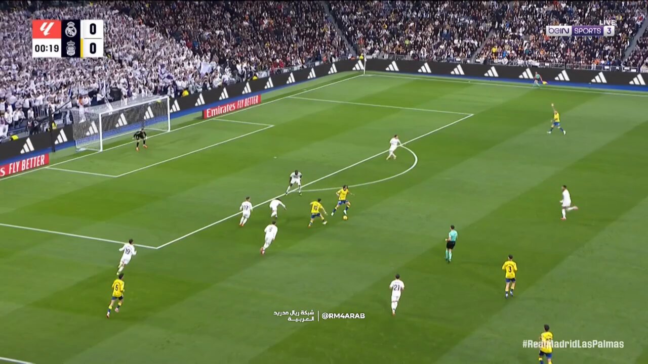 Fabio Silva sorprende al Real Madrid tras el gol de Las Palmas en el primer minuto