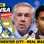 Ancelotti y Rodrygo analizan el desafío ante el Manchester City en la Champions League