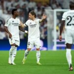 Modrić y Vinícius Jr protagonizan un intenso intercambio durante el triunfo del Real Madrid sobre Leganés