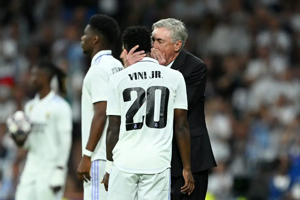 Ancelotti revela las razones de la temprana eliminación de Vinícius Jr. contra el Atlético