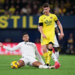 Cuatro estrellas del Real Madrid celebran victoria en Villarreal y caen en el césped