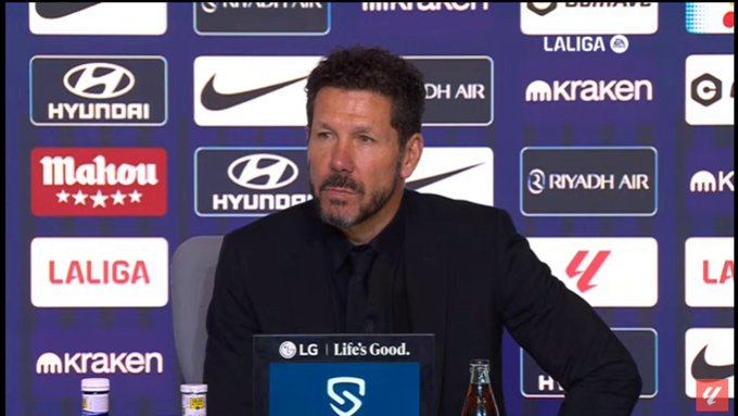 Simeone reconoce la influencia de la suerte en la victoria del Atlético ante el Athletic Club