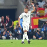Kylian Mbappé marca su primer gol en el clásico entre Real Madrid y Barcelona