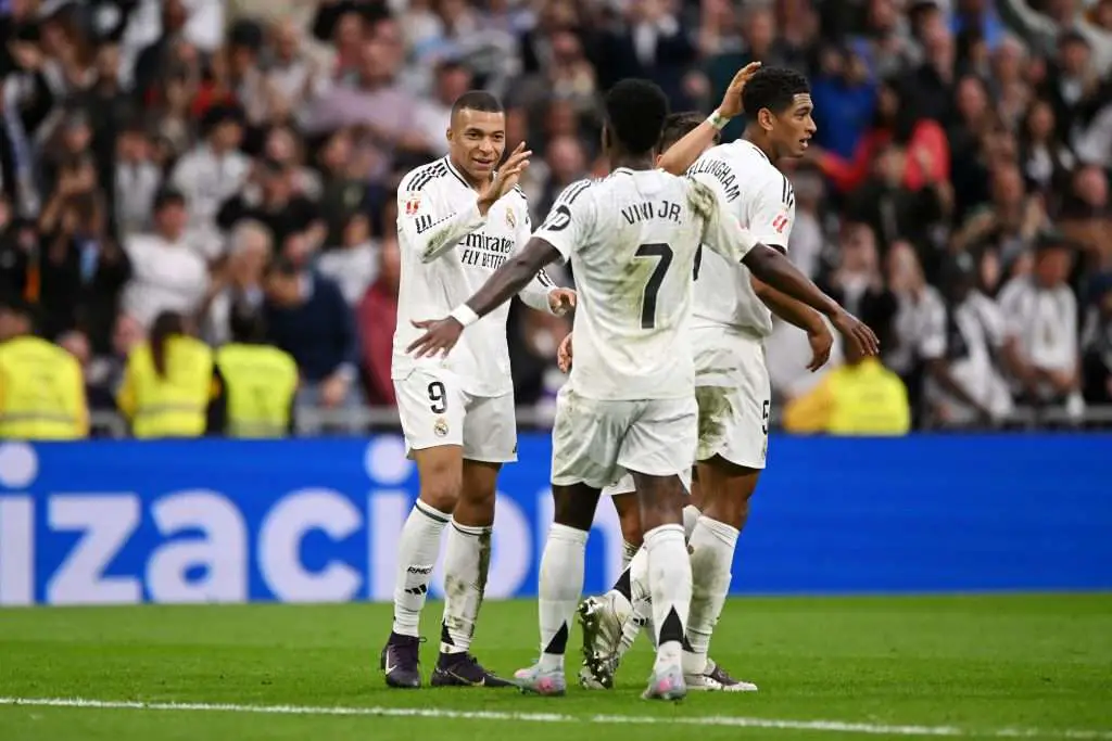 Kylian Mbappé alcanza su quinta temporada consecutiva con más goles en el Real Madrid frente al Celta