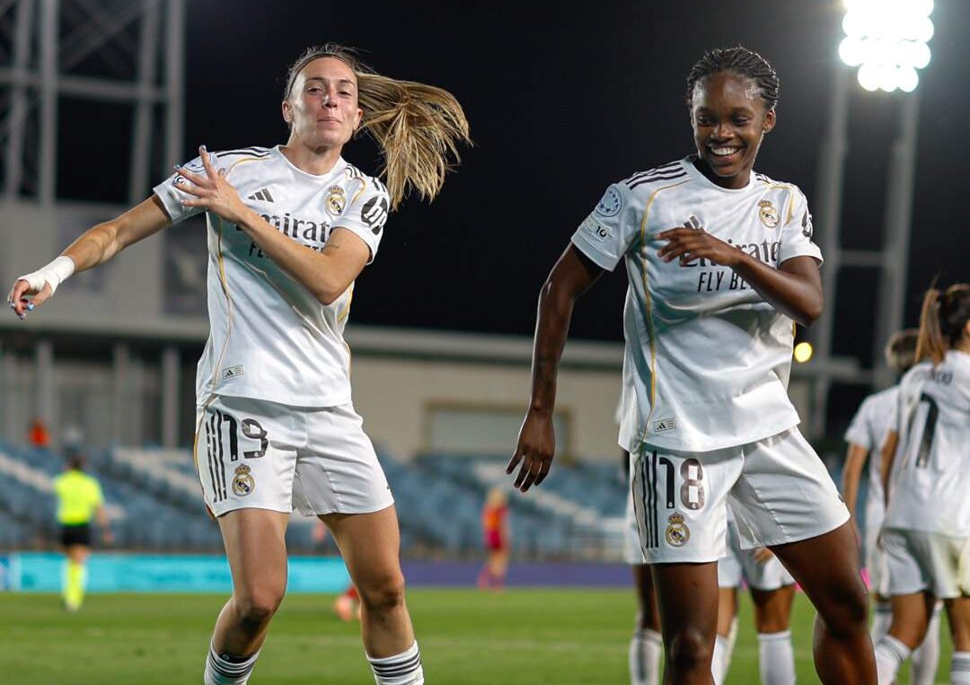 Real Madrid Femenino arrasa a AS Roma en la Champions: un 6-2 contundente en fase de grupos